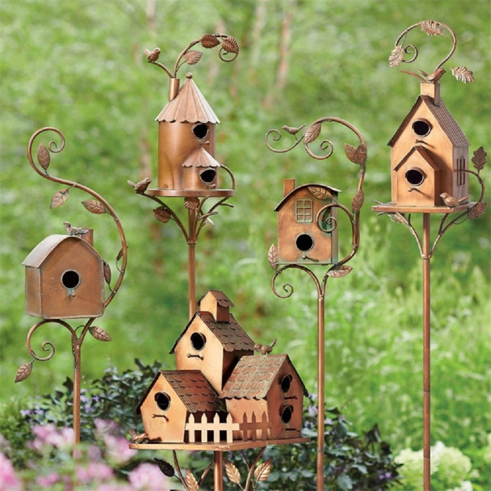 50% RABATT | Wingrove™ | Metallkunstgelhaus Gartenstecker Vo