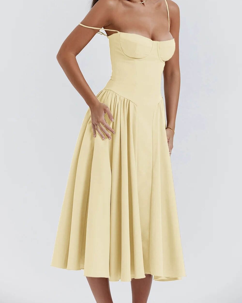 50% RABATT | Corsique™ | Stylisches Maxikleid mit Korsett