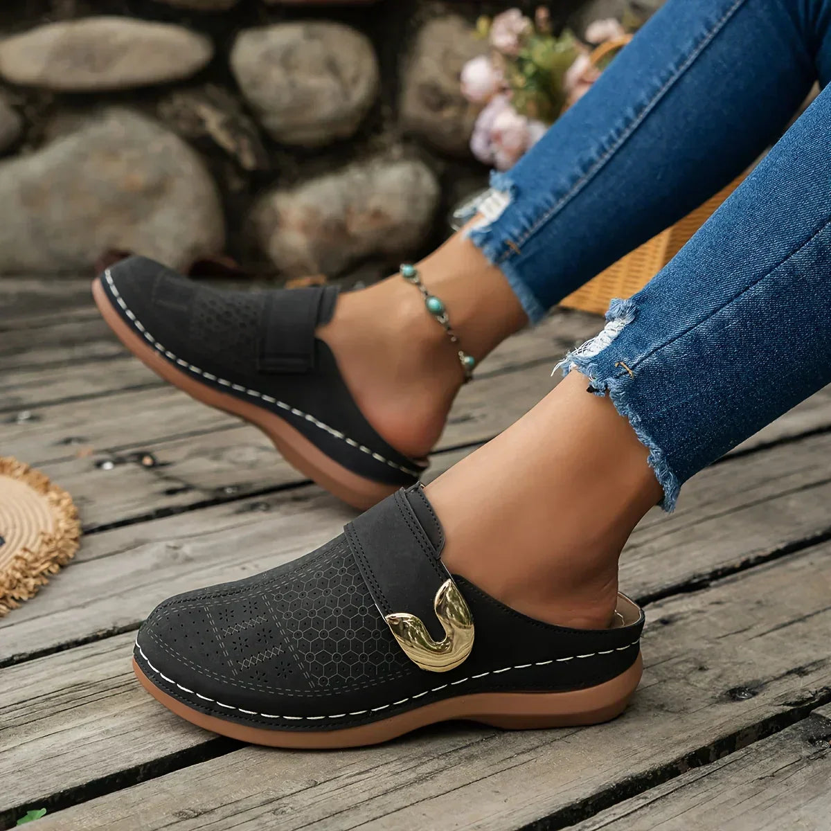 50% RABATT | Caprielle™ | Schicke Keilabsatzsandalen