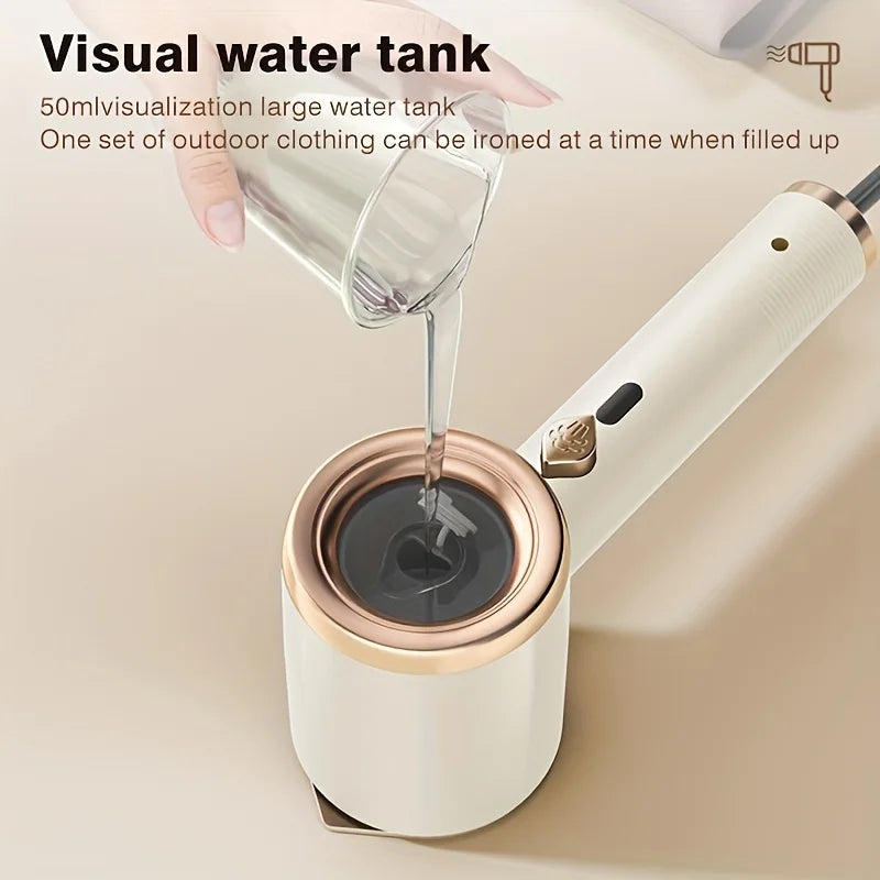 Handheld Garment Steamer tragbarer Dampfglätter für Kleidung, Faltenentferner für Hemden, Anzüge und Kleider, kompakter Reise-Dampfbügeleisen