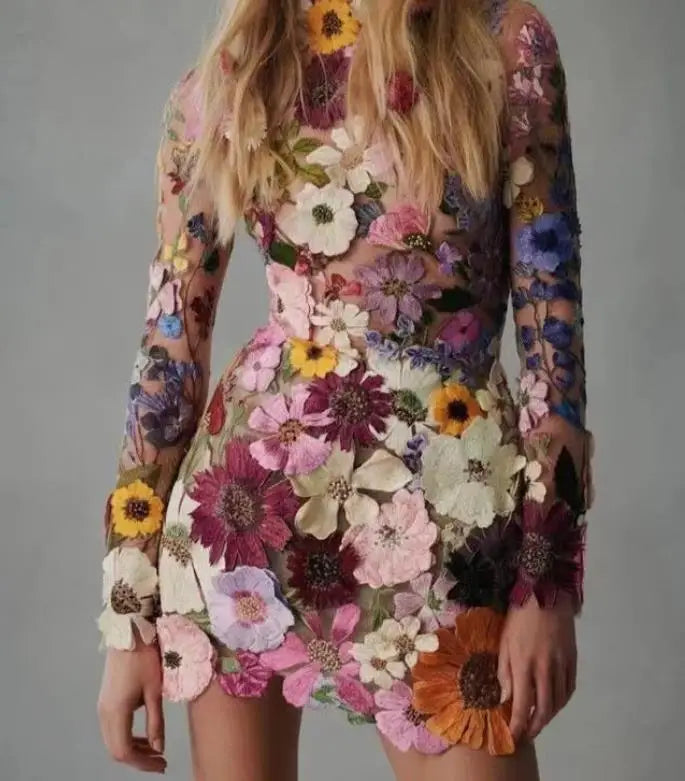 Dolores® | Romantisches Kleid mit Blumenstickerei