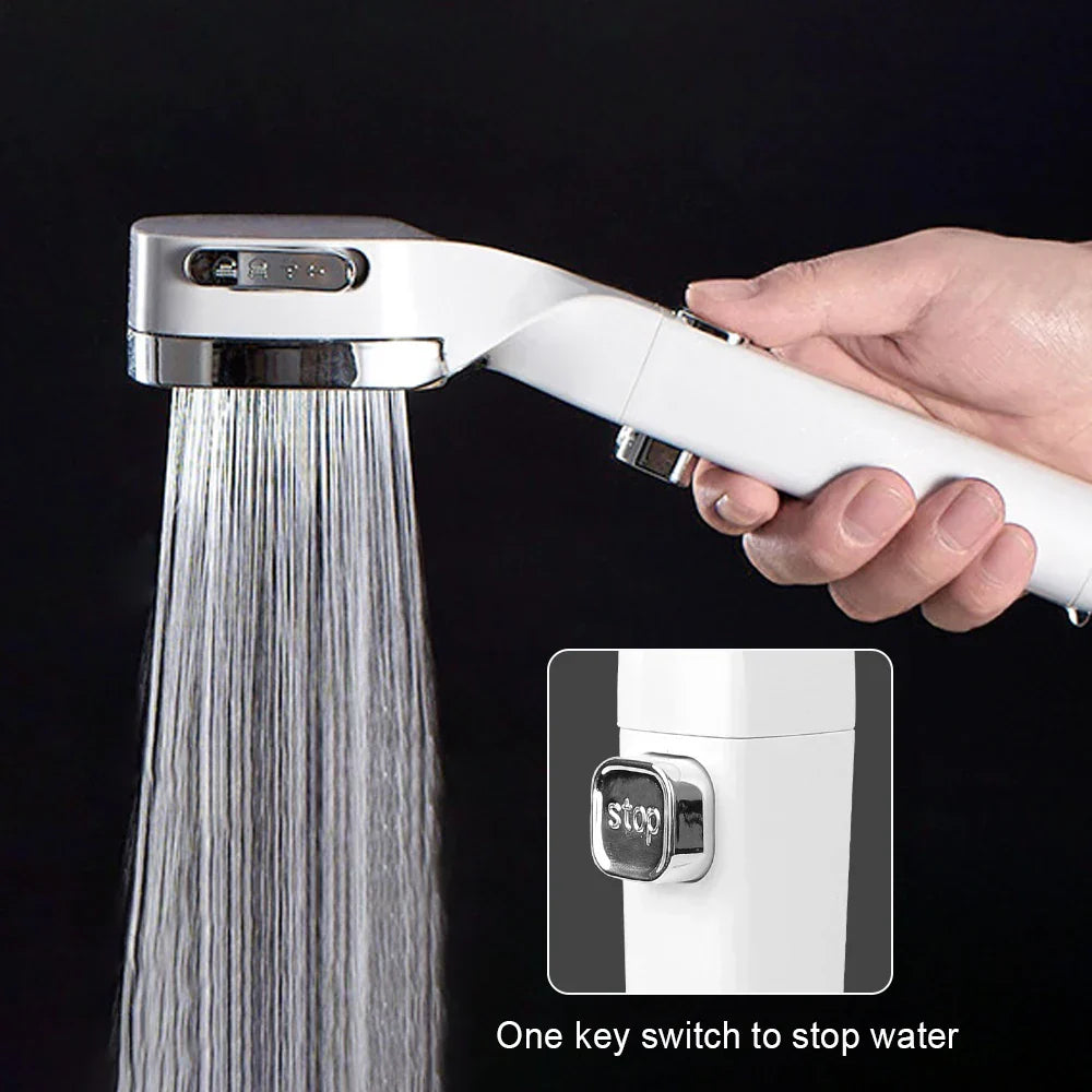50% RABATT | ZenSpray™ | HandyShower 4-stufig abschaltbarer Duschkopf