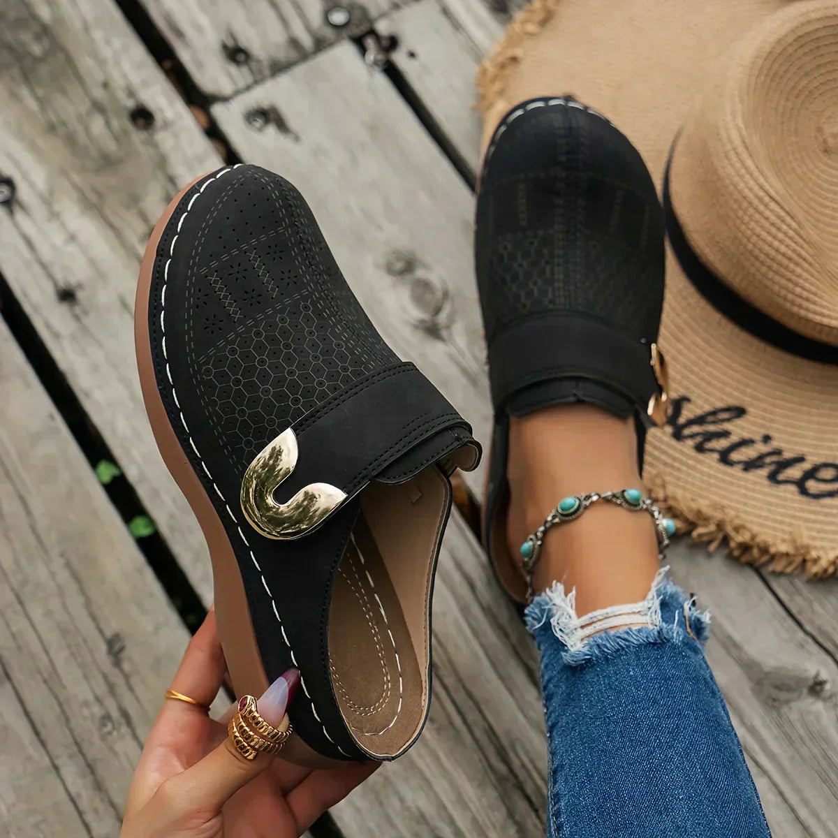 50% RABATT | Caprielle™ | Schicke Keilabsatzsandalen
