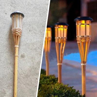 1+4 GRATIS | FlareGlow™ | Flammenoptik LED Gartenleuchten Solarbetrieben