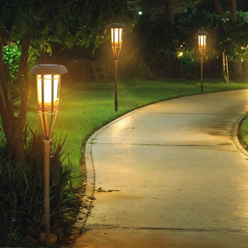 1+4 GRATIS | FlareGlow™ | Flammenoptik LED Gartenleuchten Solarbetrieben