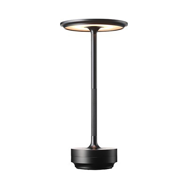 Moderne LED Tischlampe dimmbar in Schwarz, Gold und Silber, wiederaufladbare Designer Nachttischlampe für Wohnzimmer, Schlafzimmer und Büro
