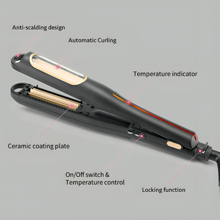 50% RABATT TEMPORÄR | CurlCrimp™ | Mühelos strukturierte Kräuselungen mit elegantem Finish!