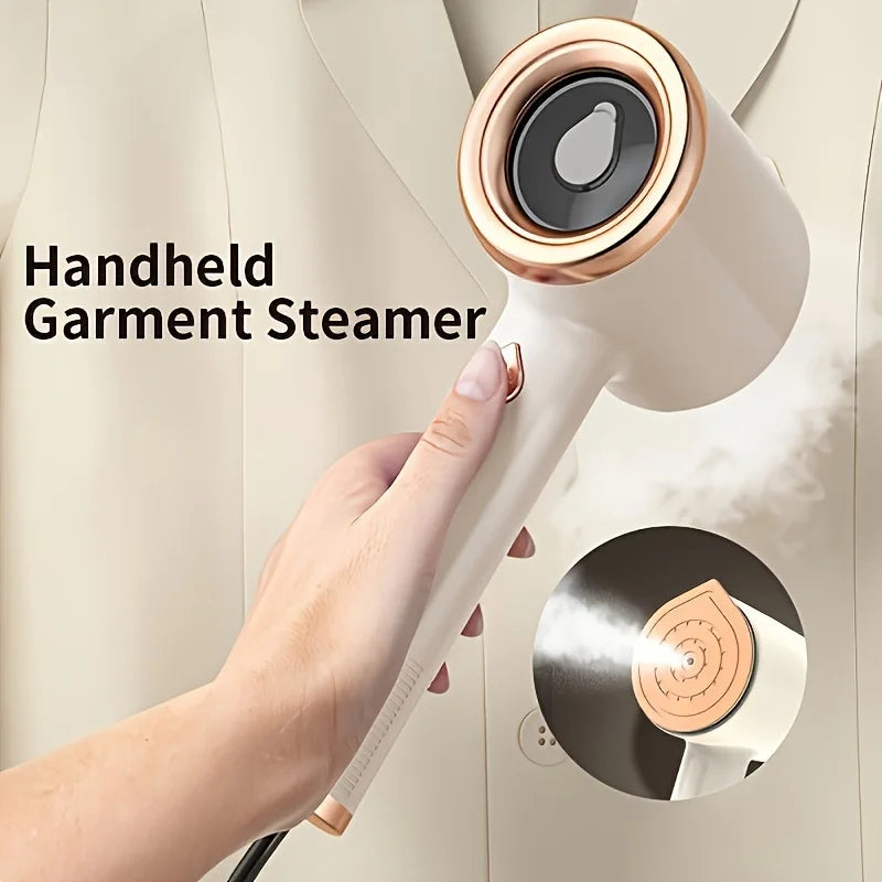 Handheld Garment Steamer tragbarer Dampfglätter für Kleidung, Faltenentferner für Hemden, Anzüge und Kleider, kompakter Reise-Dampfbügeleisen