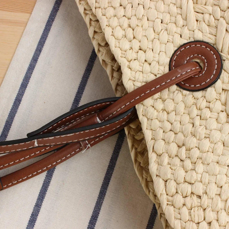 50% RABATT | Haravie™ | Große Raffia-Umhängetasche für Frauen