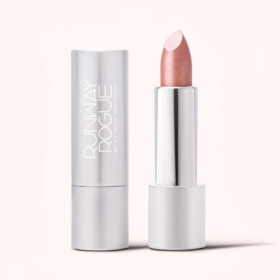 50% RABATT | VelvaKiss | A Pale Nude/Pink with Gold and Silver Shimmer Lipstick