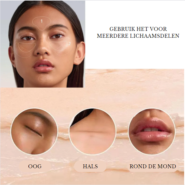 Wasserdichter Make-up Primer Stick in rosa Verpackung mit Herzmotiven, kaschiert Hautunreinheiten und sorgt für langanhaltendes Make-up