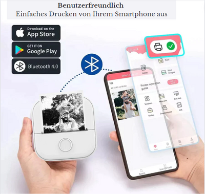 50% RABATT | PrintPocket Pro™ + kostenloses Druckpapier - Der Drucker, der nie Tinte braucht!