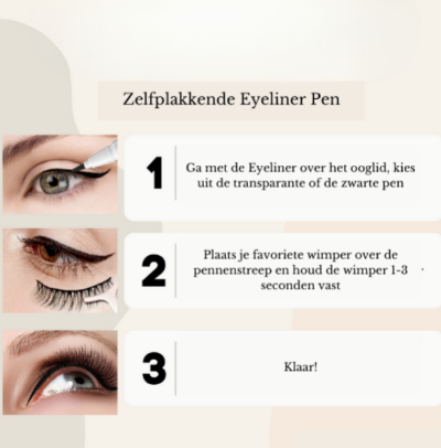 1+1 GRATIS | SwiftLash™ | Selbstklebender Eyeliner-Stift - kein Klebstoff oder Magnete erforderlich