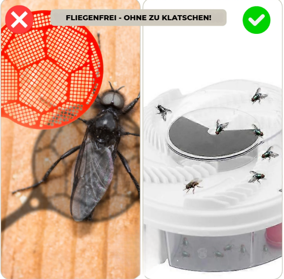 50% RABATT | FlyFree™ | Geräuschlos & chemiefrei gegen Fliegen