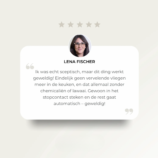 50% RABATT | FlyFree™ | Geräuschlos & chemiefrei gegen Fliegen