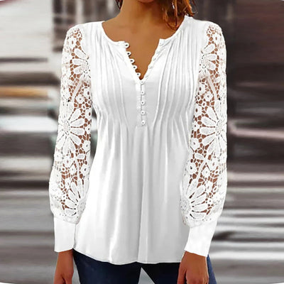 Cutipie™ Elegante Bluse mit langen Ärmeln