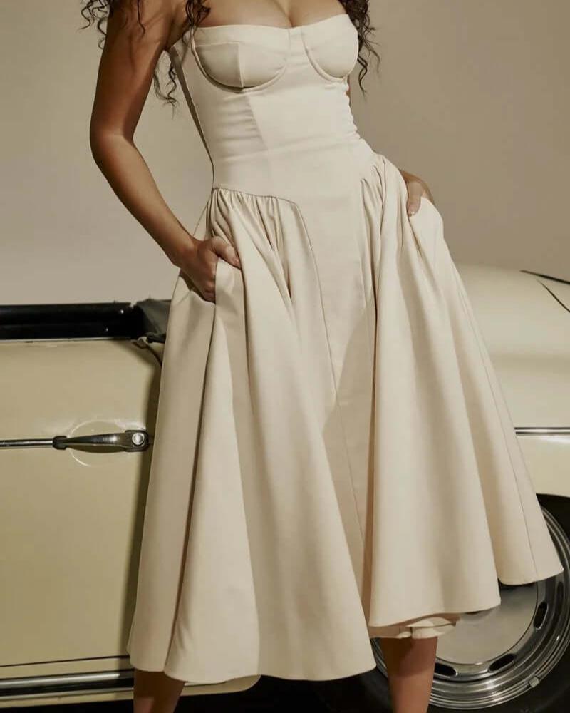 50% RABATT | Corsique™ | Stylisches Maxikleid mit Korsett