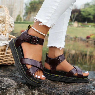 50% RABATT | Trendara™ | Virale Sandalen mit dicker Sohle und trendigem Knöchelriemen