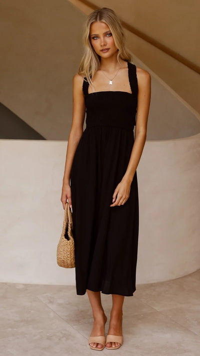 50% RABATT | Swanelle™ | Elegantes Maxikleid mit fließendem Schnitt