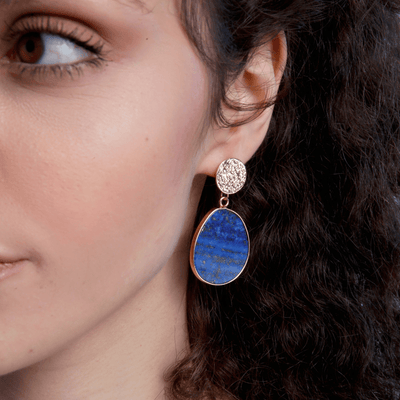 50% RABATT | Lazurya™ | Lapis Lazuli Schutz-Ohrringe