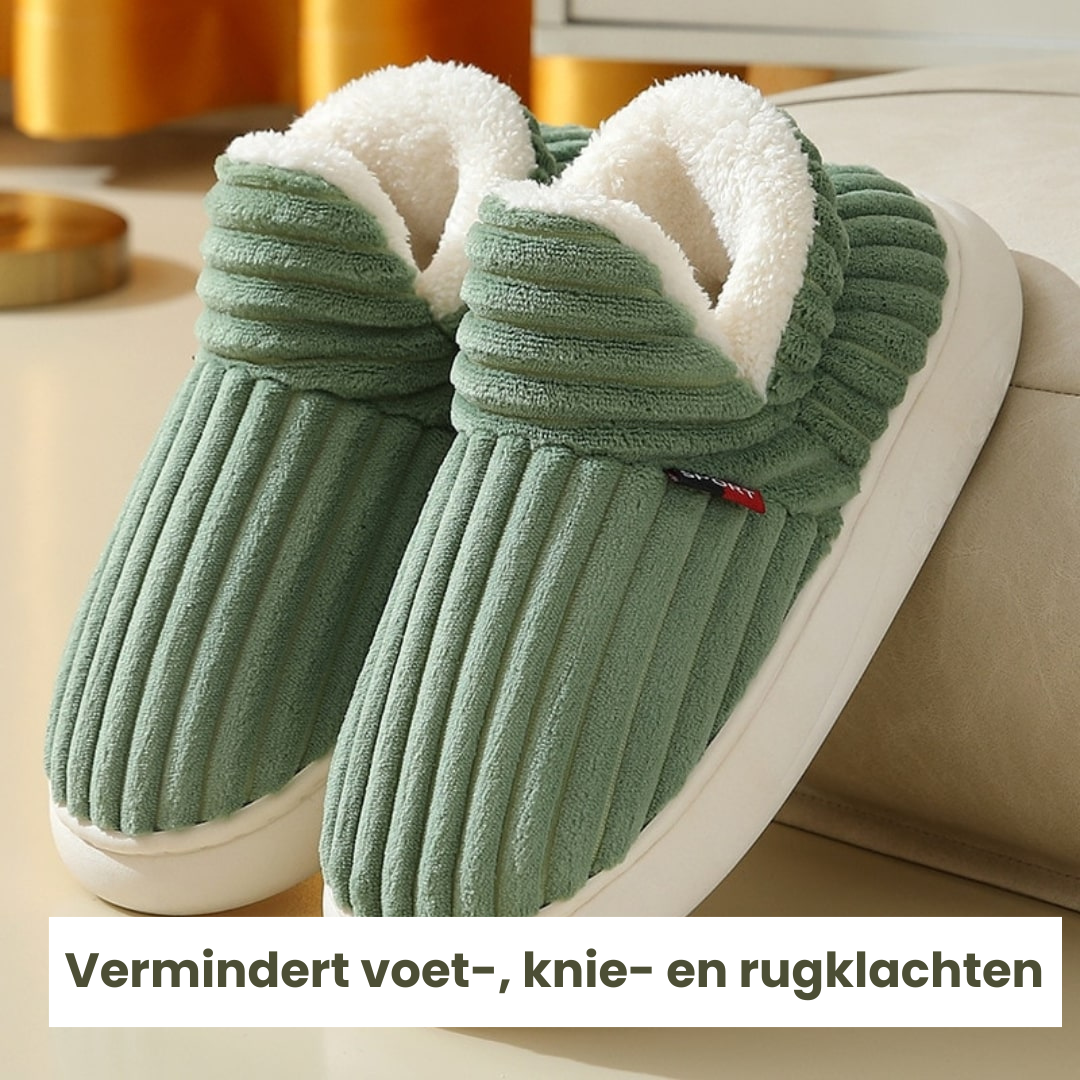 1+1 GRATIS | TheraFlausch™ Therapeutische flauschige Fleece-Winterpantoffeln