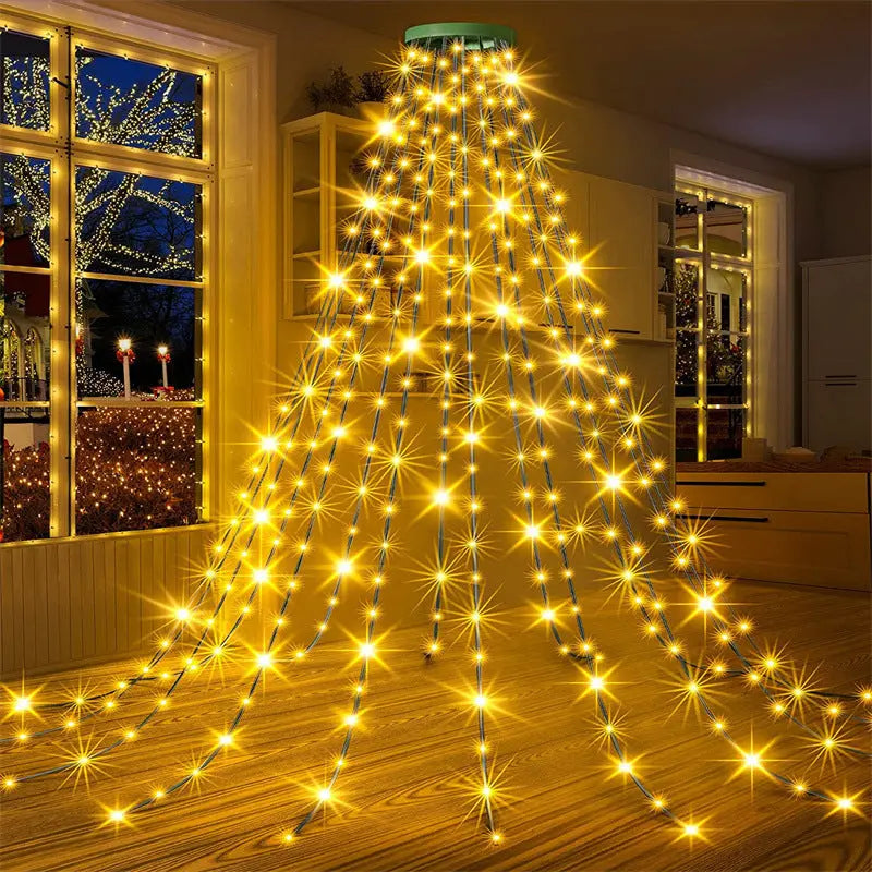 CascadeLight® | TreeFall LED Wasserfall-Lichter fürs Weihnachtsbaum