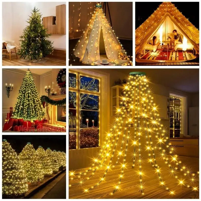 CascadeLight® | TreeFall LED Wasserfall-Lichter fürs Weihnachtsbaum