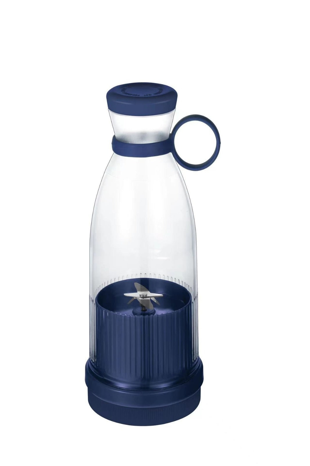 NUTRIBOT™ Anleitung zum Ausrichten von Deckel und Gehäuse (Markierung ① auf ②) verhindert rotes Blinken und sorgt für funktionierenden kabellosen 350 ml Smoothie-Maker.