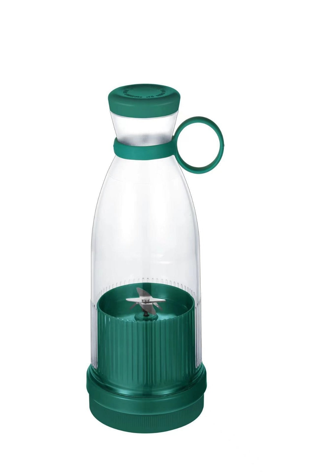 NUTRIBOT™ Anleitung zum Ausrichten von Deckel und Gehäuse (Markierung ① auf ②) verhindert rotes Blinken und sorgt für funktionierenden kabellosen 350 ml Smoothie-Maker.