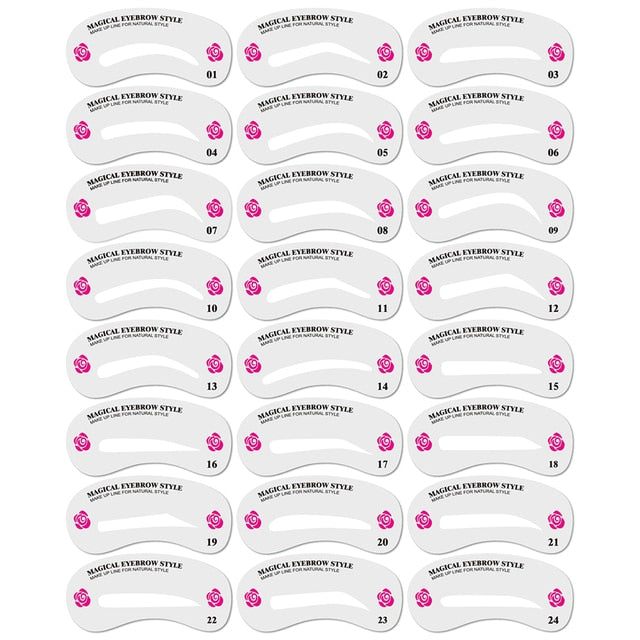 1+1 GRATIS | BrowMaster™ Wiederverwendbares Augenbrauen-Schablonenset (12 Stück pro Packung)