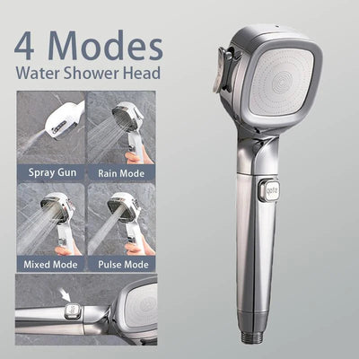 50% RABATT | ZenSpray™ | HandyShower 4-stufig abschaltbarer Duschkopf