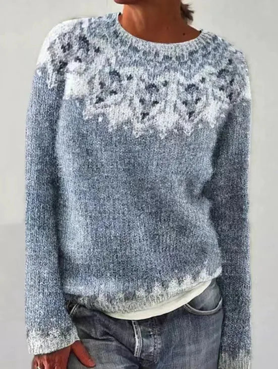 SILVIA | Bequemer Winterpullover mit Nordic Muster