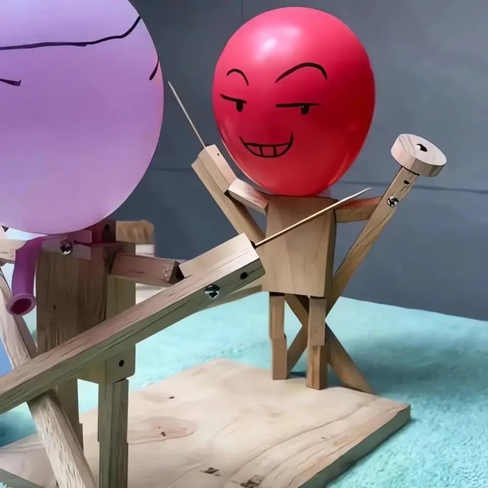 50% RABATT | WoodKnights | Ballon-Bambus-Mann-Schwertkampf