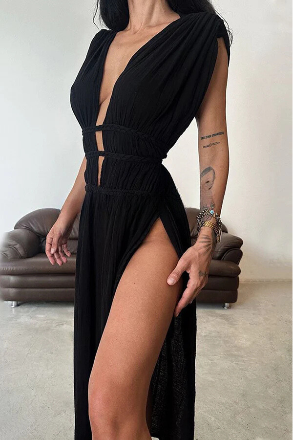 50% RABATT | Braelith™ | Boho Leinen Kaftan Kleid