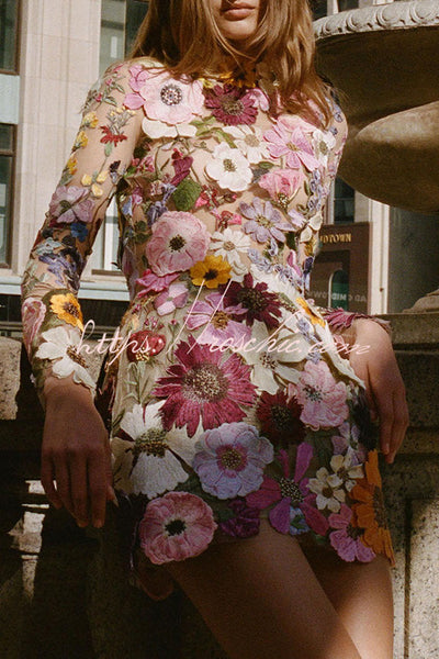 50% RABATT | Bloomveil™ | Enchanted Floral Minikleid