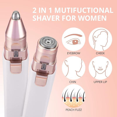 50% RABATT | Fuzzique™ | Damen 2-in-1 Augenbrauen & Gesichtshaarentferner