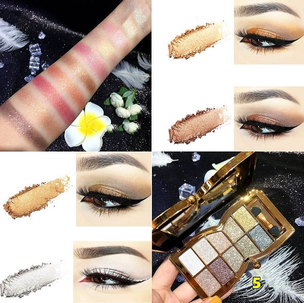 PrismGlow™ | 10 Farben Sparkle Shimmer Lidschattenpalette