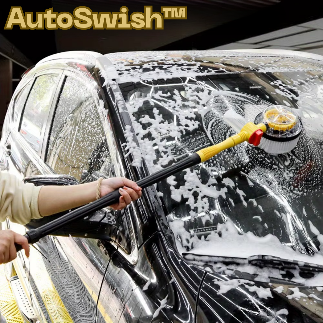 AutoSwish™ | Drehbare Autowaschbürste mit Teleskopstiel