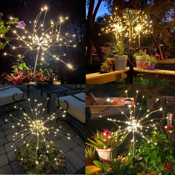 1+3 GRATIS | StarBloom™ | Solar Feuerwerk Gartenlampen Wetterfeste LED