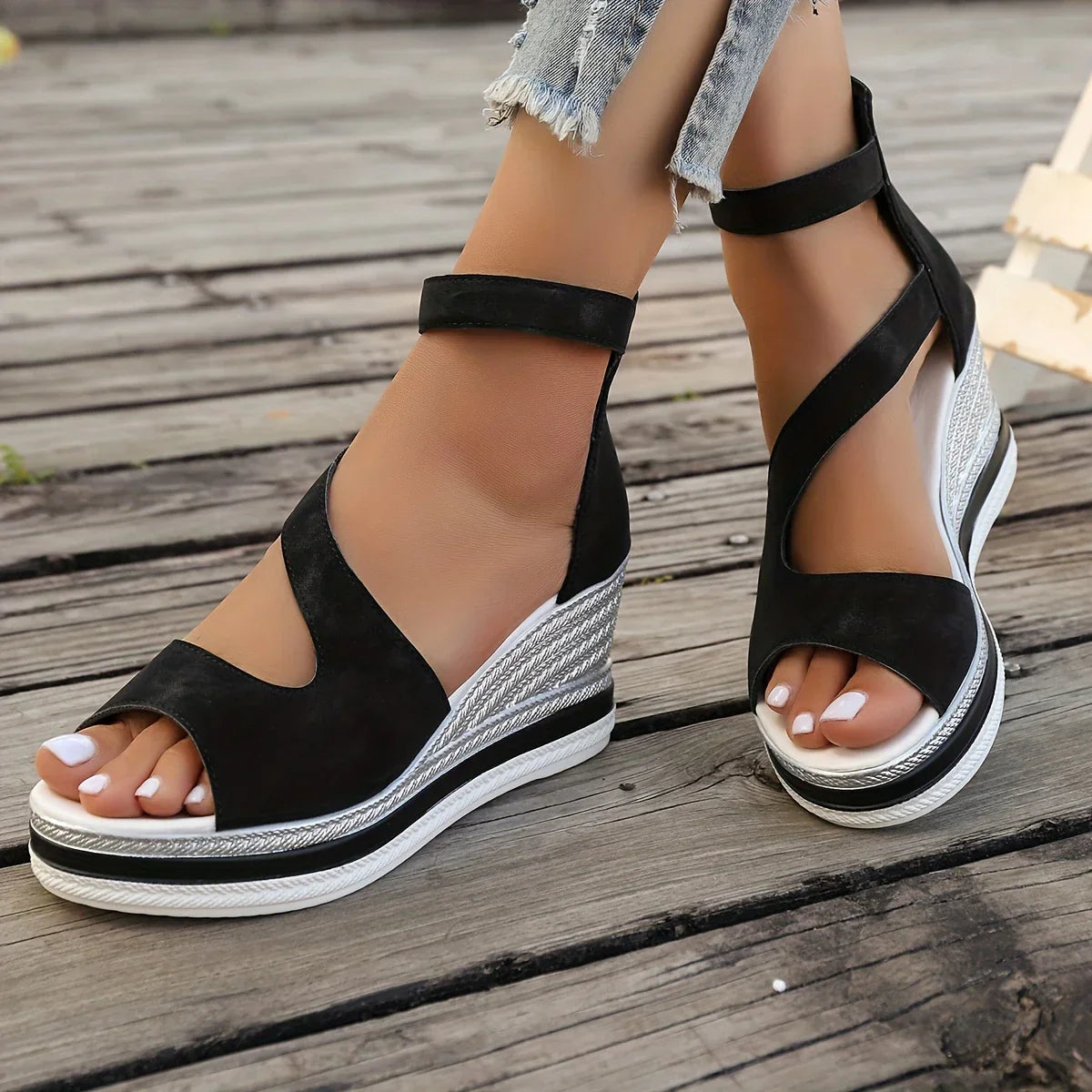 50% RABATT | Rocilyn | Bequeme Plateausandalen