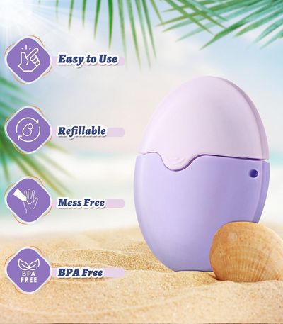 1+1 GRATIS | SunSwipe™ | No-Mess Sonnencreme-Applikator, Tragbar, Nachfüllbar und Reisefertig