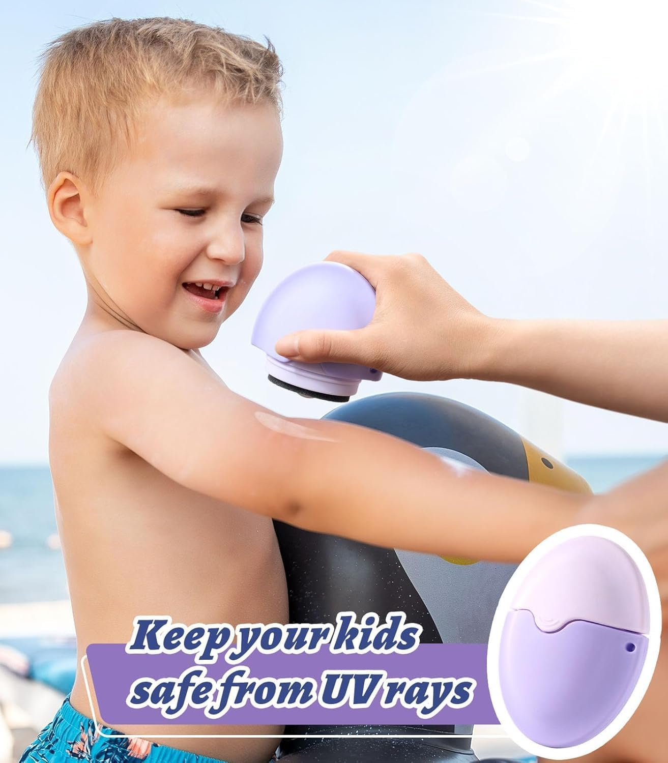 1+1 GRATIS | SunSwipe™ | No-Mess Sonnencreme-Applikator, Tragbar, Nachfüllbar und Reisefertig