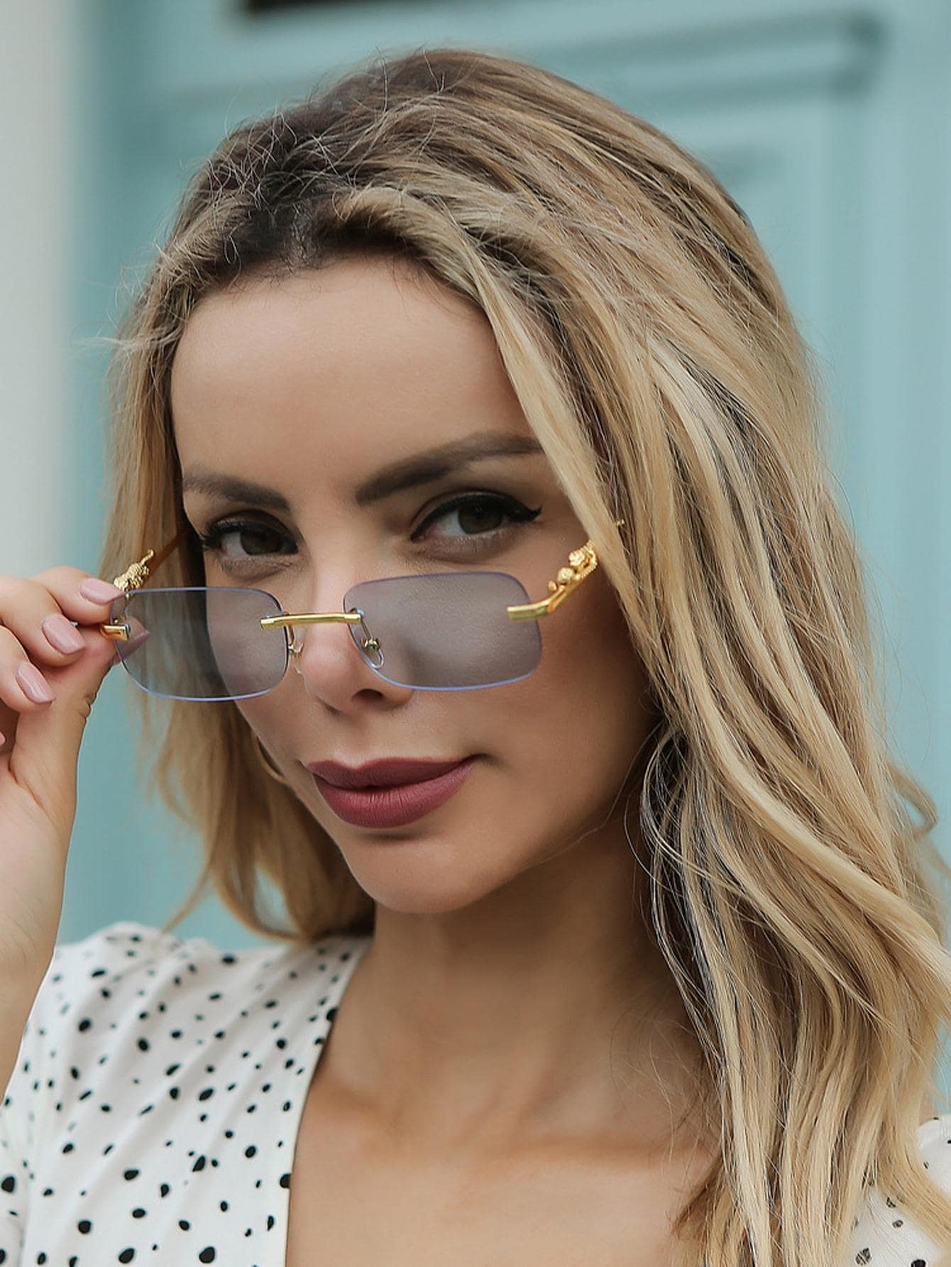 50% RABATT | SunFlair | Randlose Rechteck-Sonnenbrille