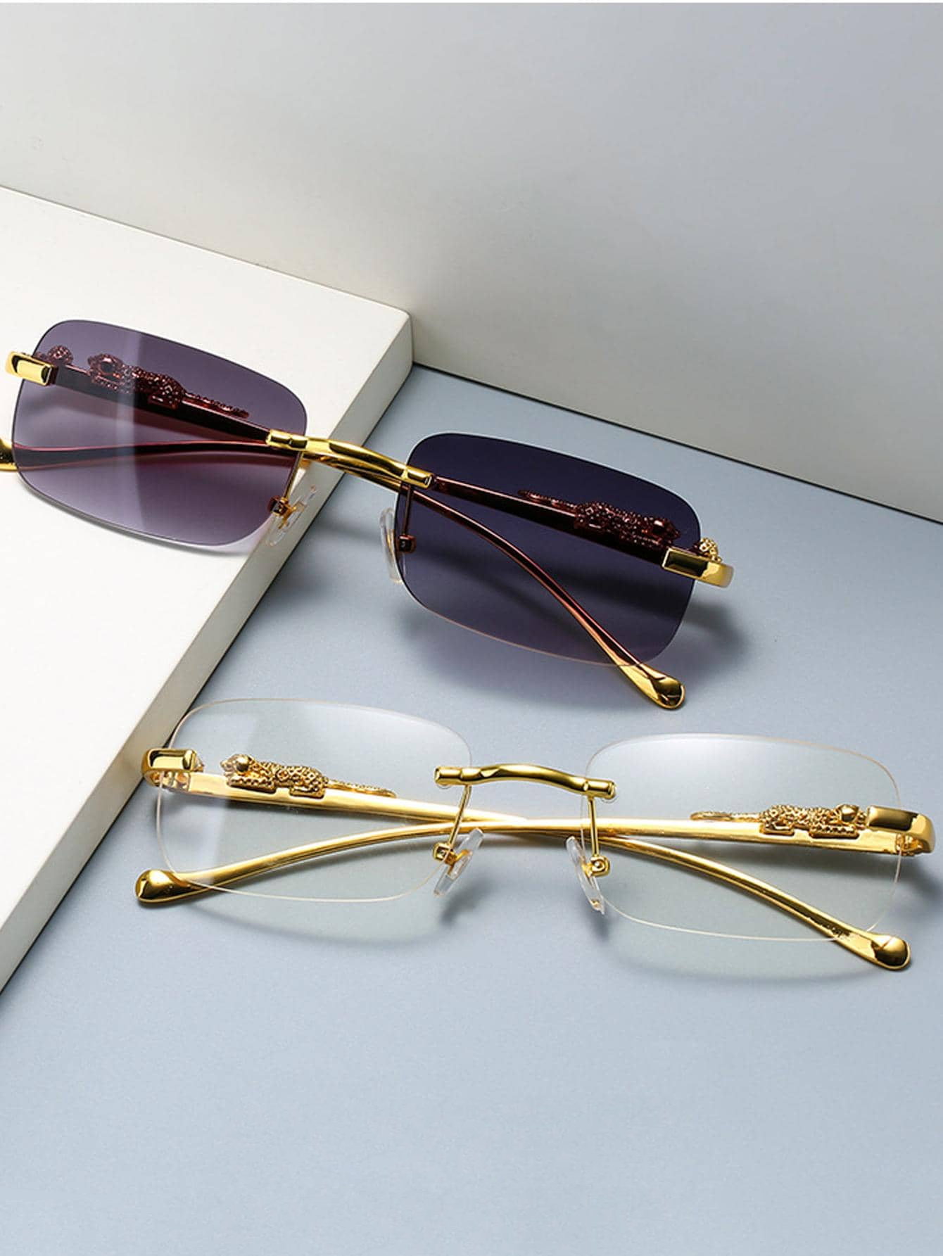 50% RABATT | SunFlair | Randlose Rechteck-Sonnenbrille