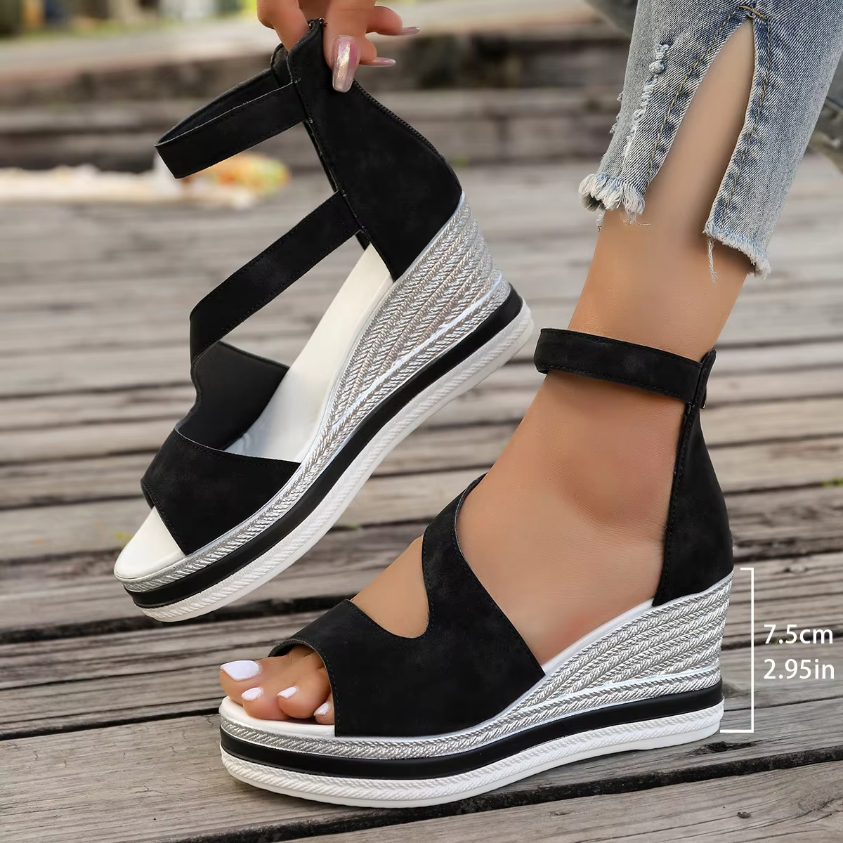 50% RABATT | Rocilyn | Bequeme Plateausandalen