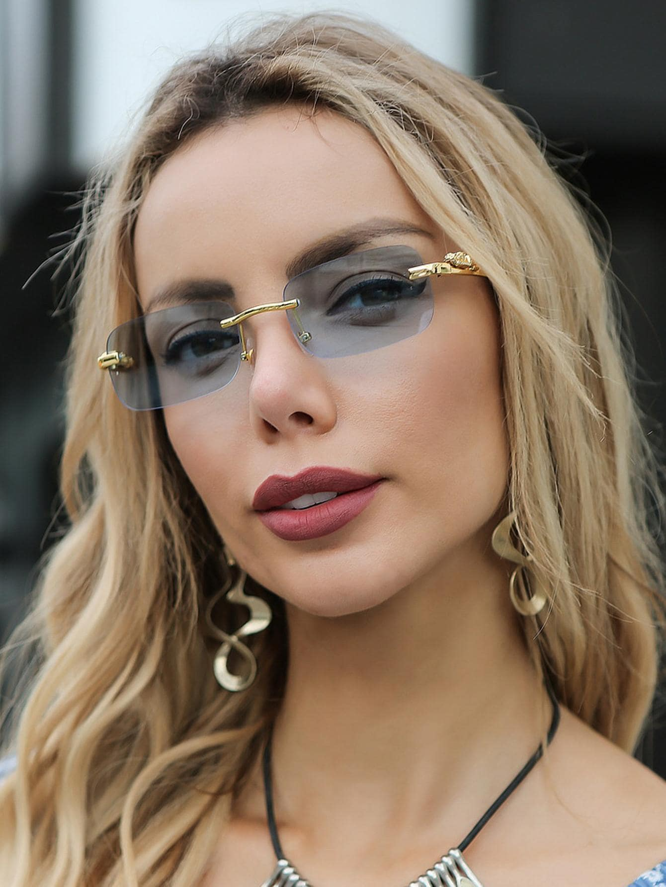50% RABATT | SunFlair | Randlose Rechteck-Sonnenbrille