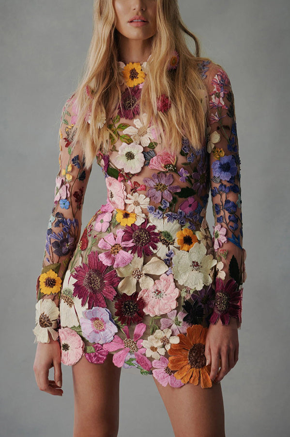 50% RABATT | Bloomveil™ | Enchanted Floral Minikleid