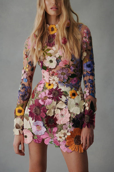 50% RABATT | Bloomveil™ | Enchanted Floral Minikleid