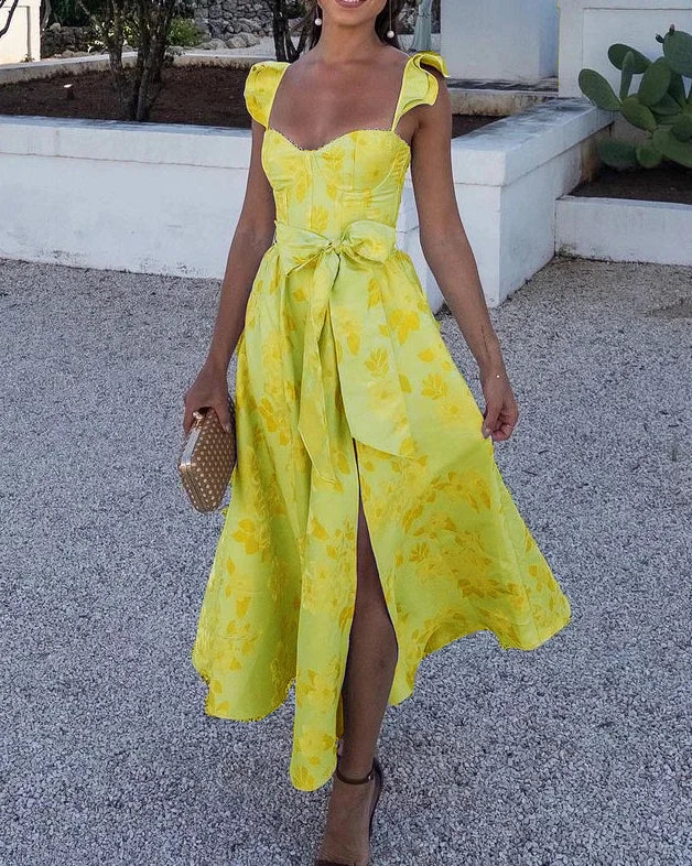 50% RABATT | Frillora™ | Midi-Sommerkleid mit Rüschen