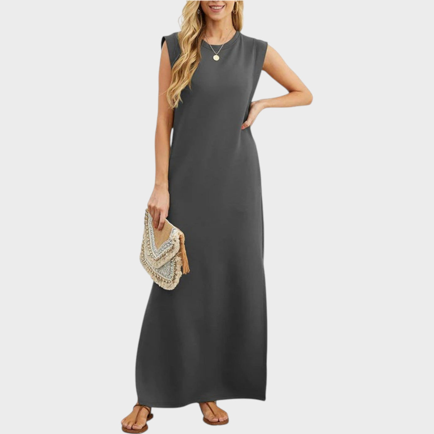 50% RABATT | Driftelle™ | Faltenfreies, fließendes Langkleid
